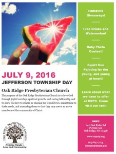 ORPC Jefferson Twp Day Flyer